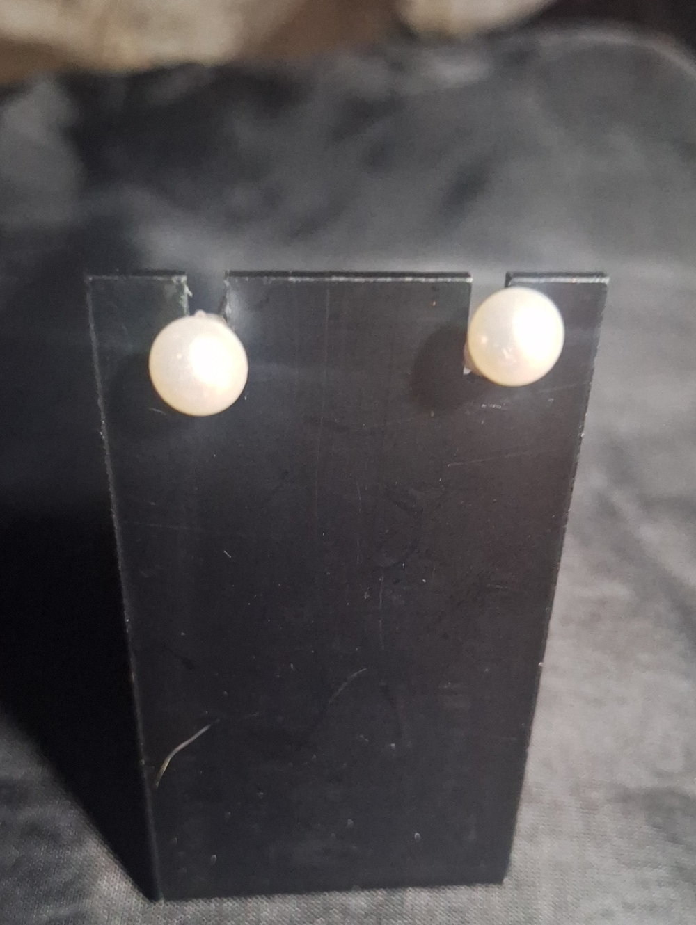 Classic Pearl Stud Earrings - White